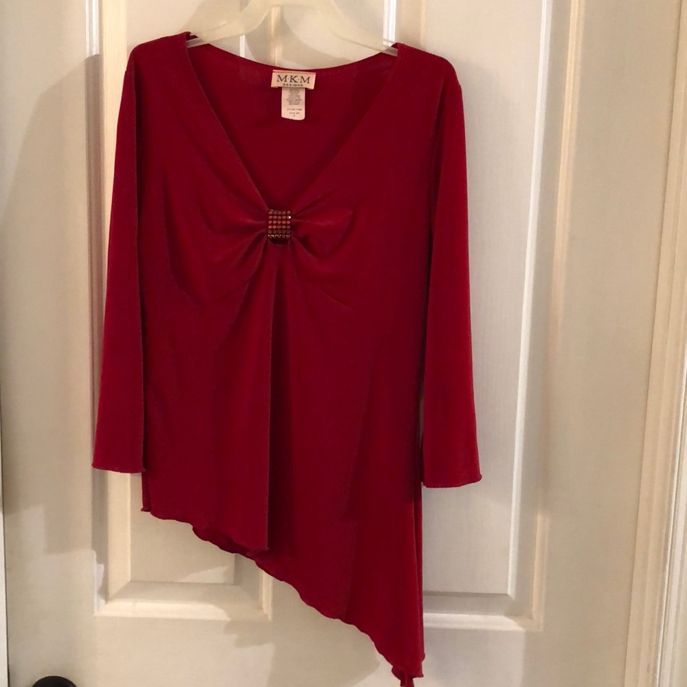 MKM 🥳HP🥳Red Jeweled Top